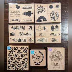 NWT Multiple Rubber Stamp Sets + Various Rubber Stamps